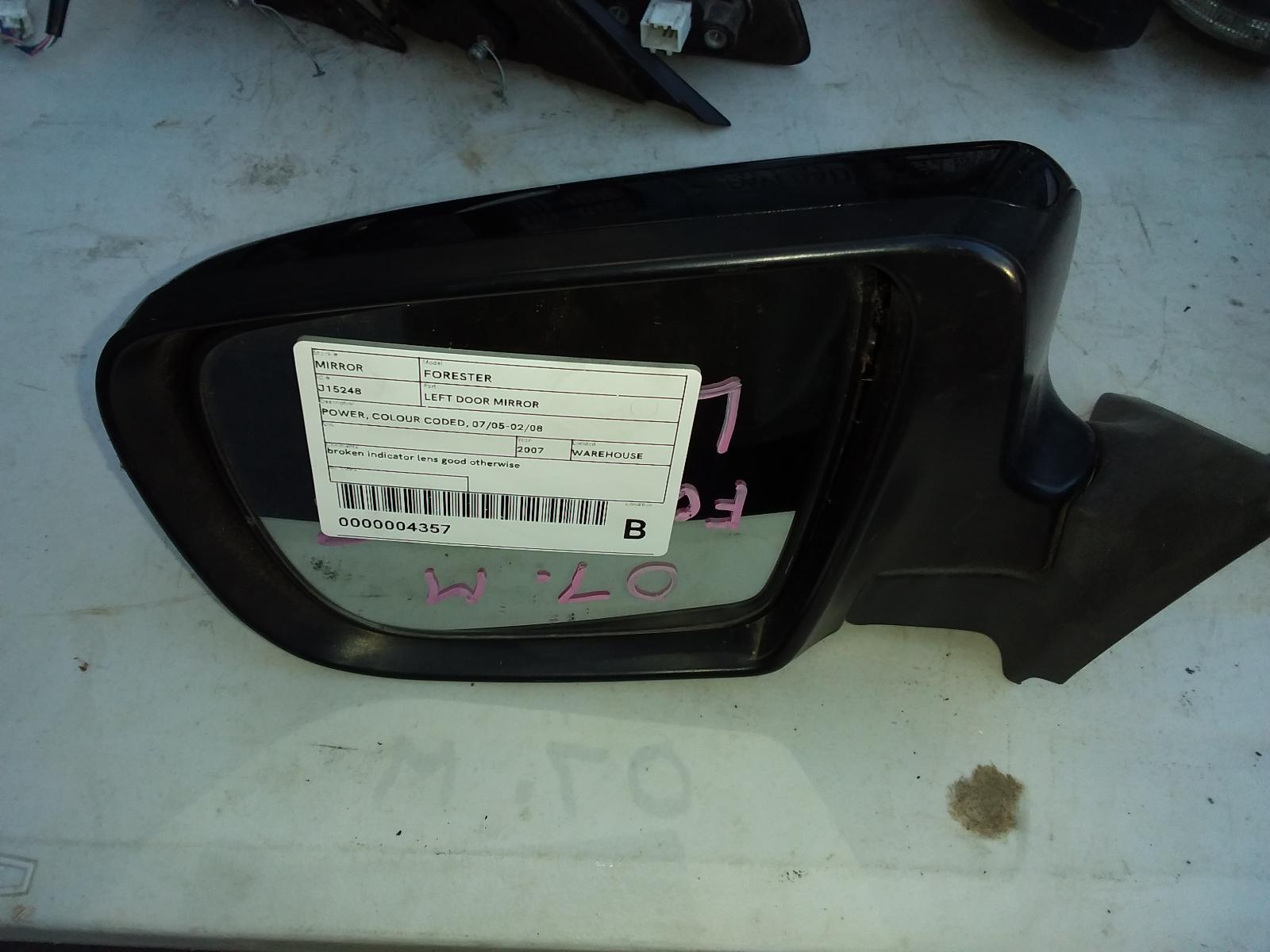 View Auto part Left Door Mirror Subaru Forester 2007