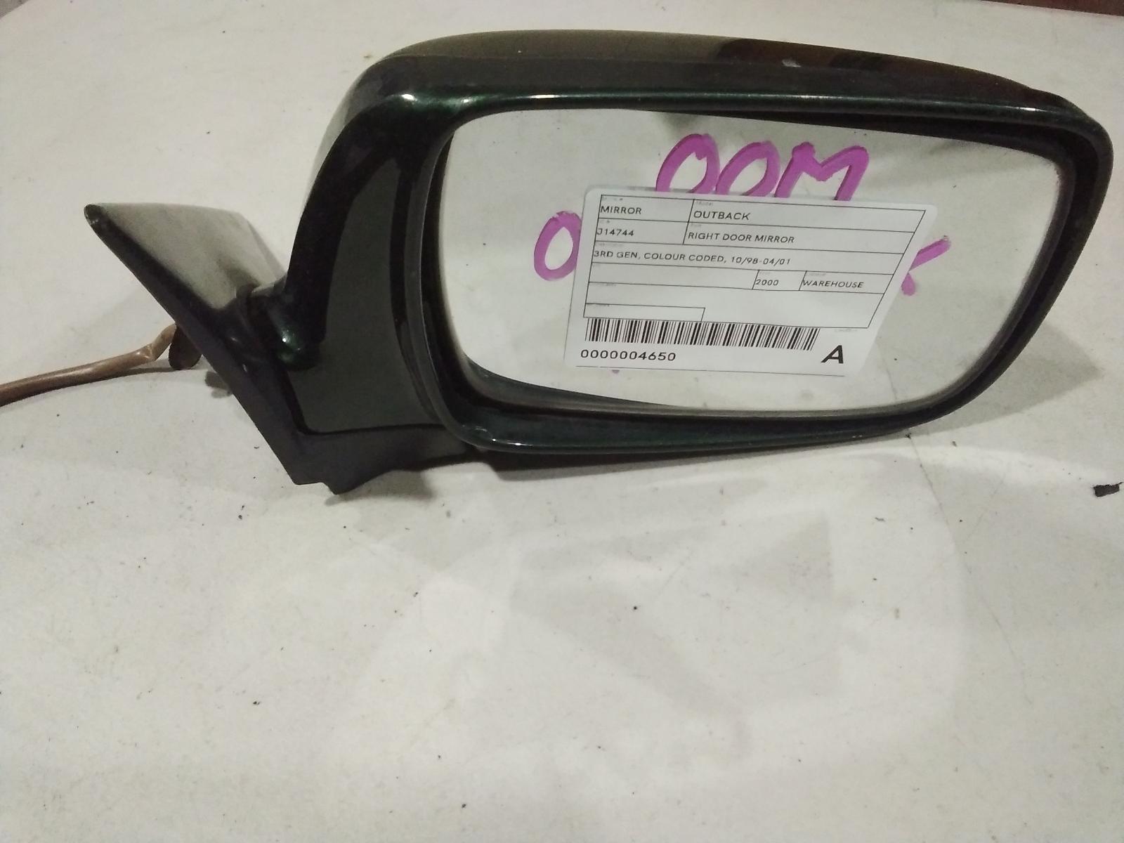 2000 Subaru Outback Right Door Mirror View Auto part Right Door Mirror Subaru Outback 2000