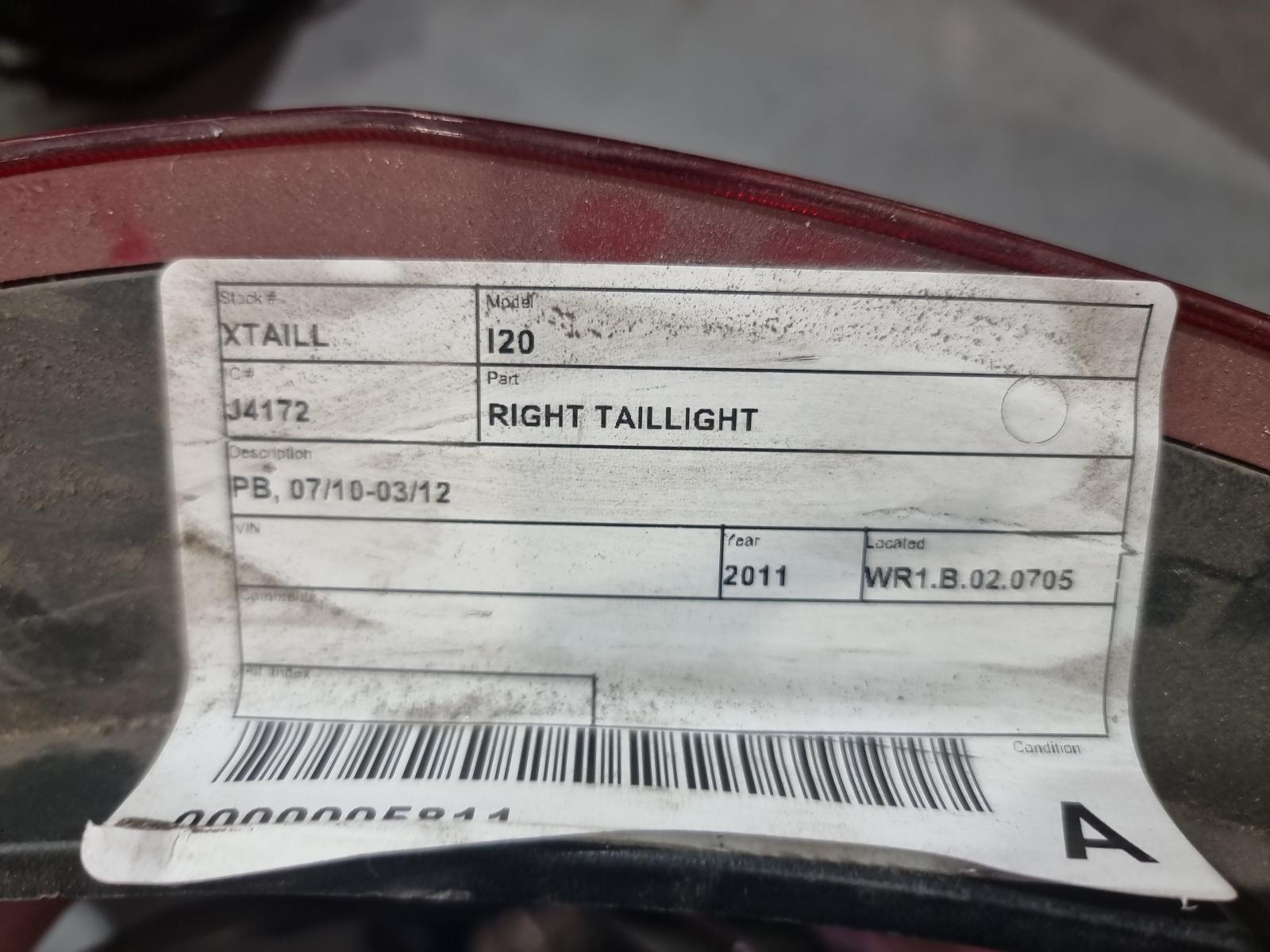 View Auto part Left Taillight Holden Barina 1989