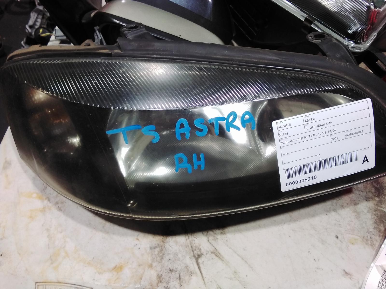 2002 Holden Astra Right Headlamp View Auto part Right Headlamp Holden Astra 2002
