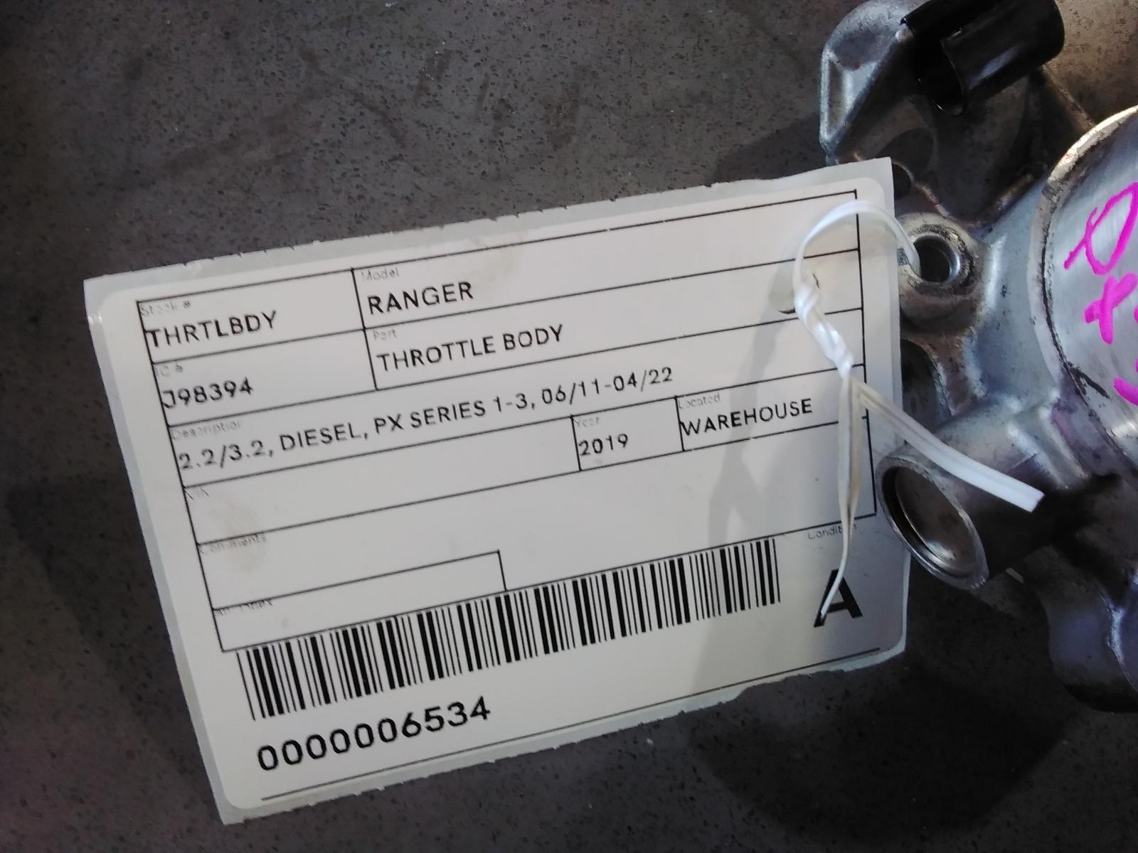 View Auto part Throttle Body Ford Ranger 2019