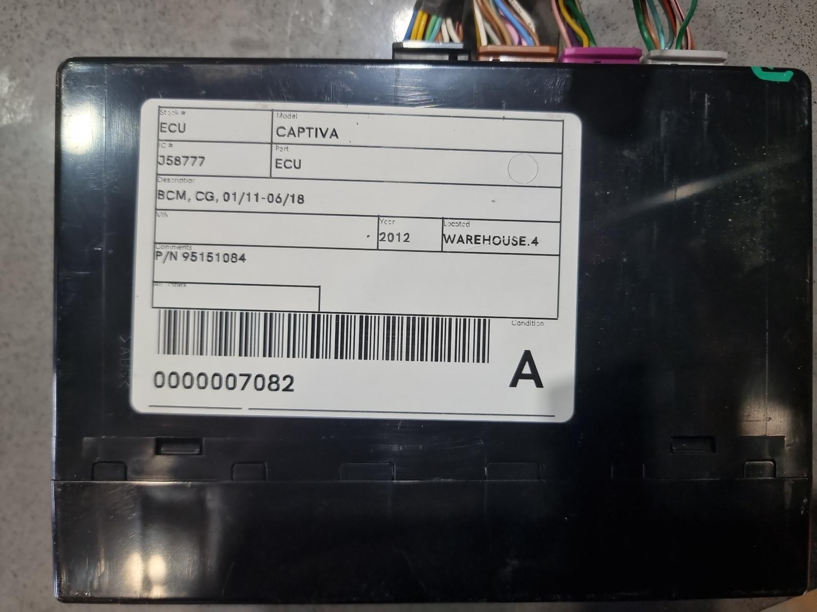 View Auto part Ecu Holden Captiva 2012