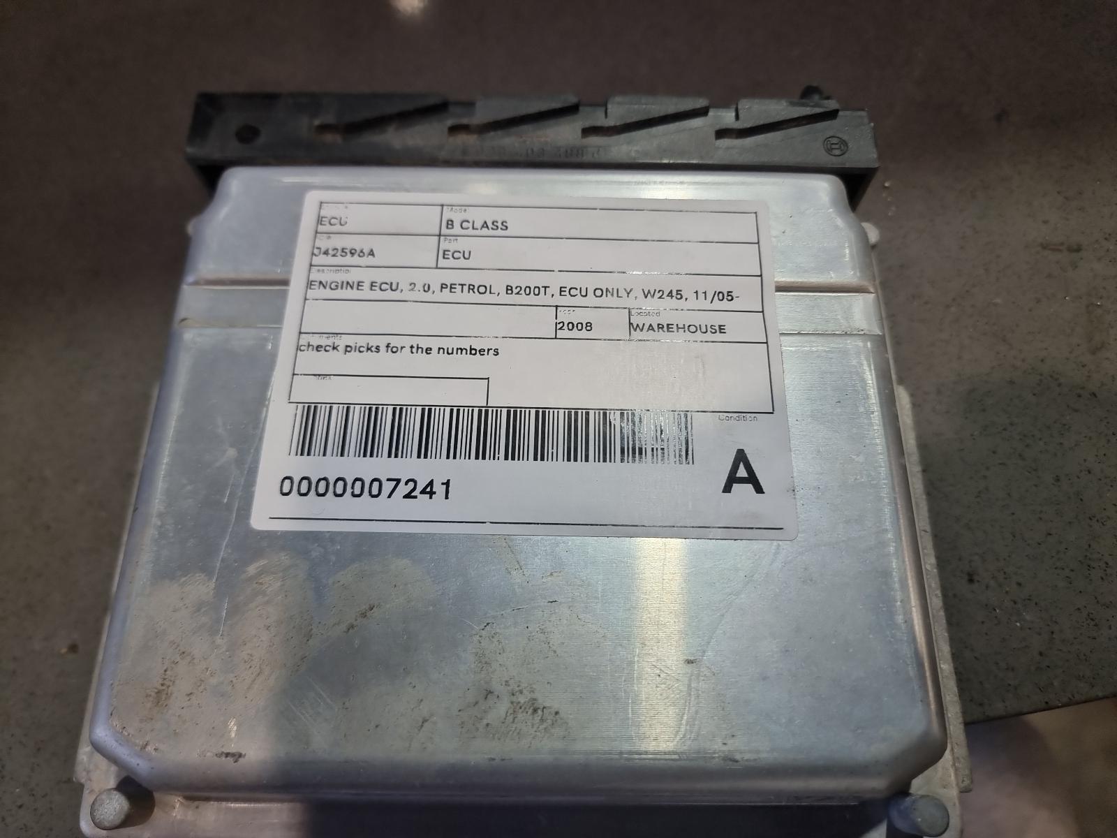 View Auto part Ecu Mercedes B Class 2008