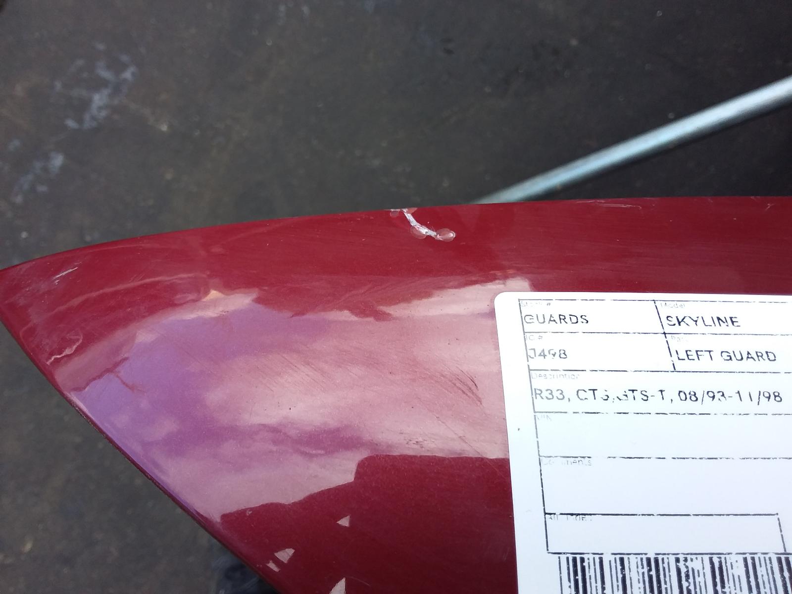 1996 Nissan Skyline Left Guard View Auto part Left Guard Nissan Skyline 1996